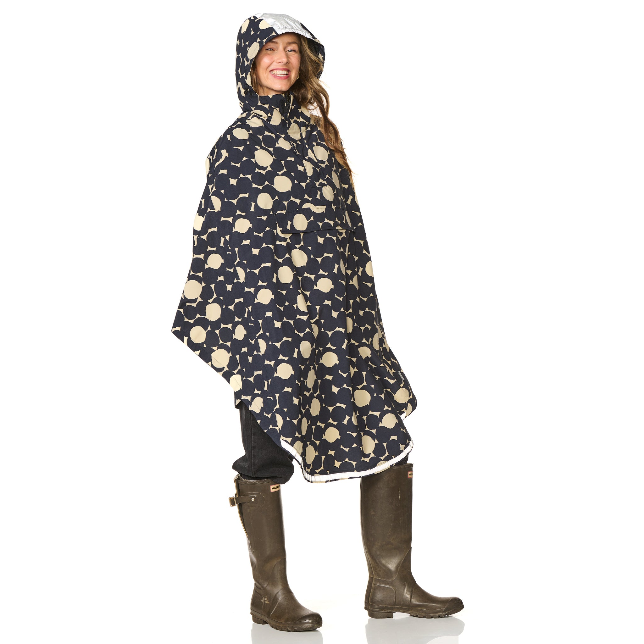 Regencape print beige Happy Rainy Days 