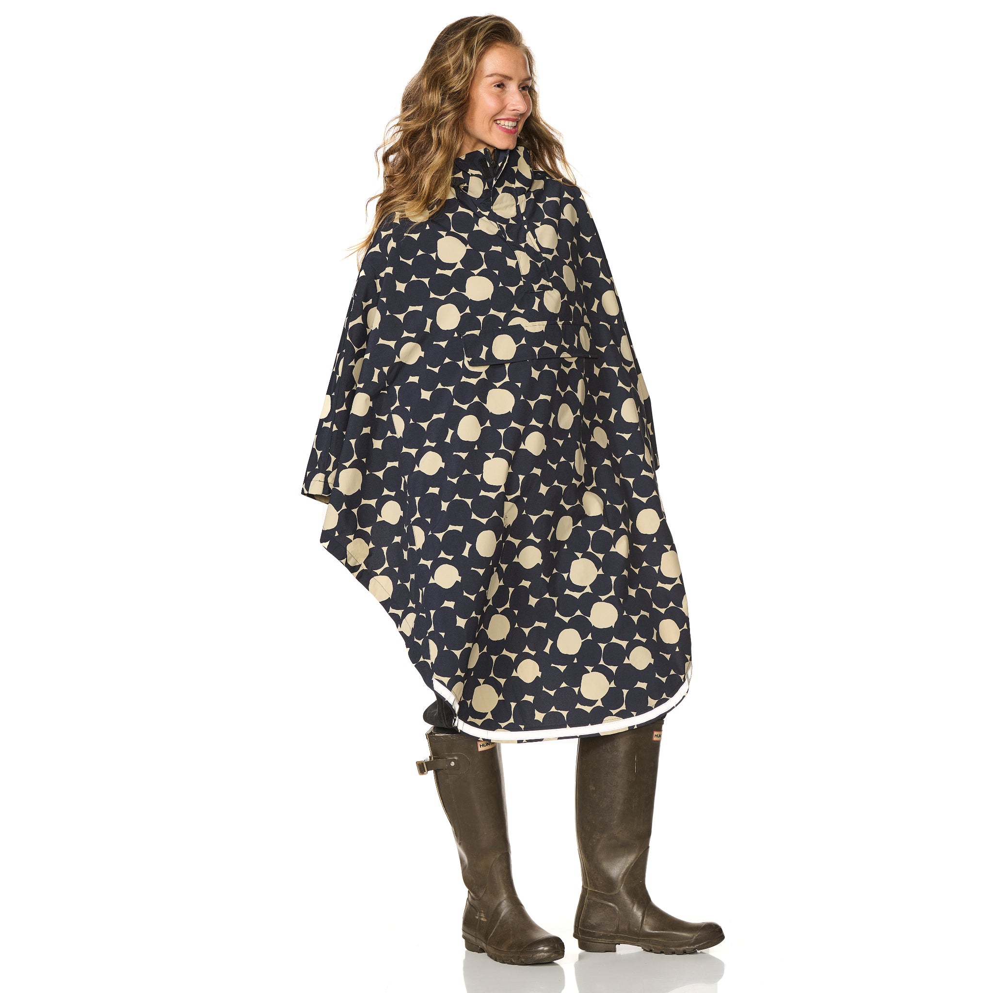 Regencape print beige Happy Rainy Days 