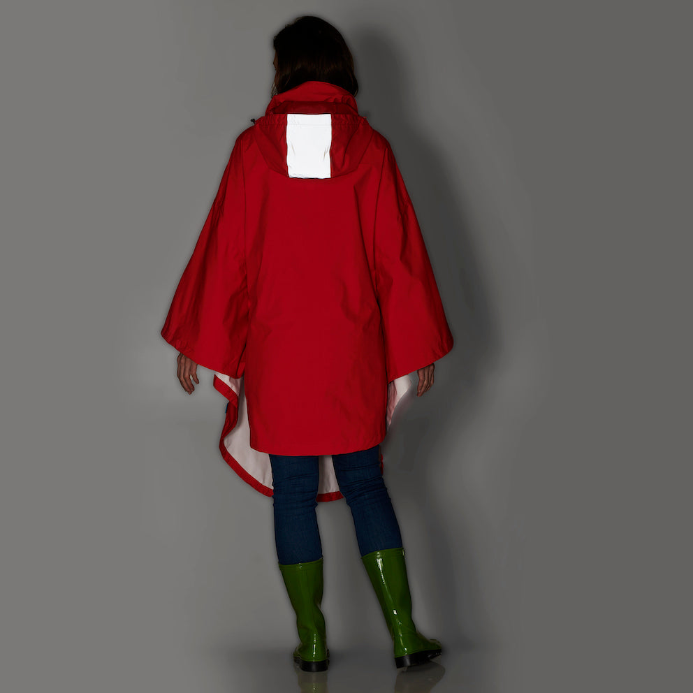 Regencape rood Happy Rainy Days 