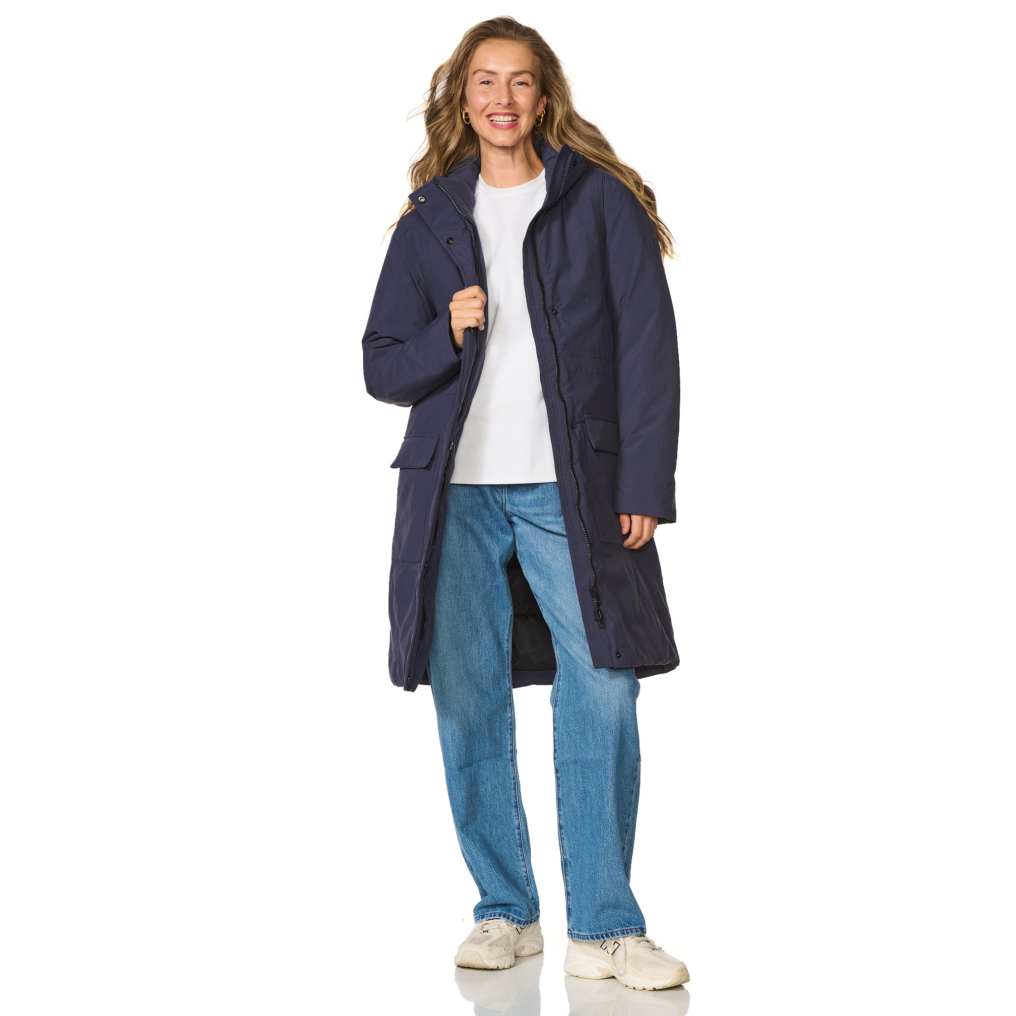 Winterparka Aspen donkerblauw Happy Rainy Days