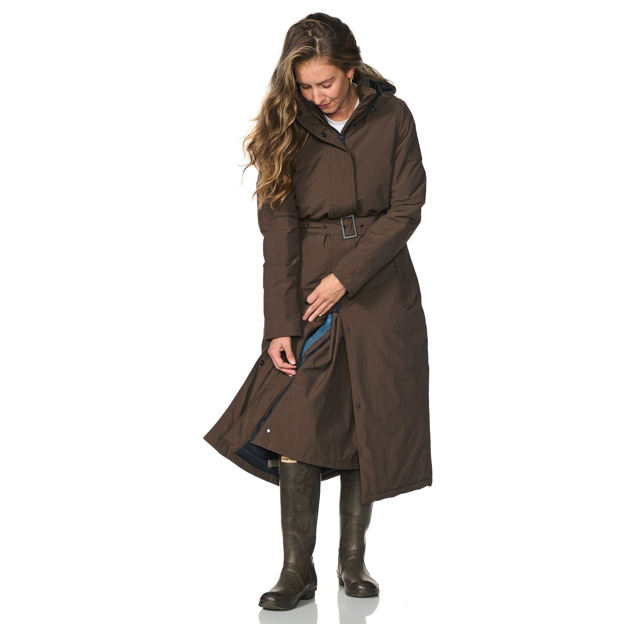 Winterjas Toronto donkerbruin happy rainy days