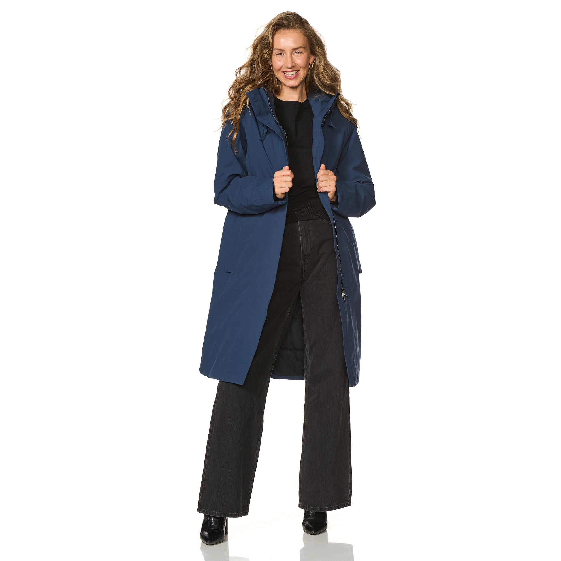 Winterjas Phoenix blauw Happy Rainy Days 