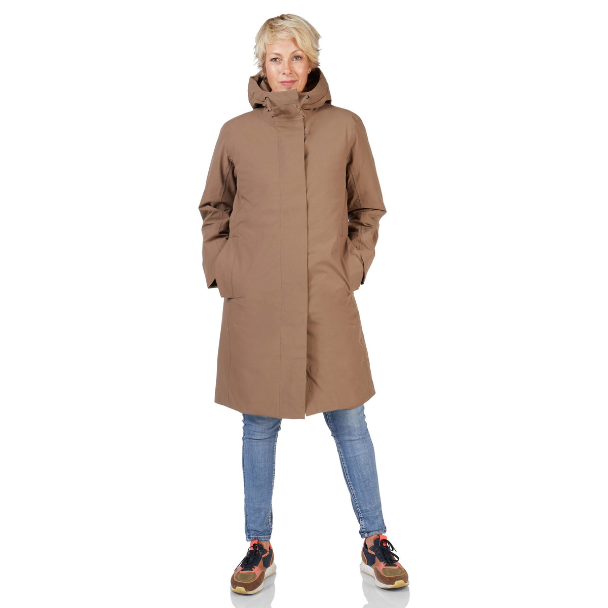 Winterjas Phoenix taupe Happy Rainy Days 